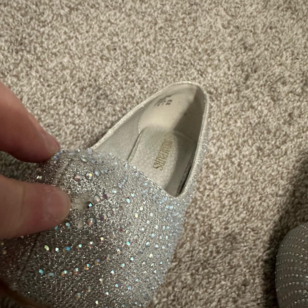 Rhinestone Silver Platform Pump - image 2